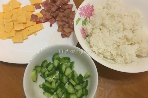 芝士培根饭团的做法图解4