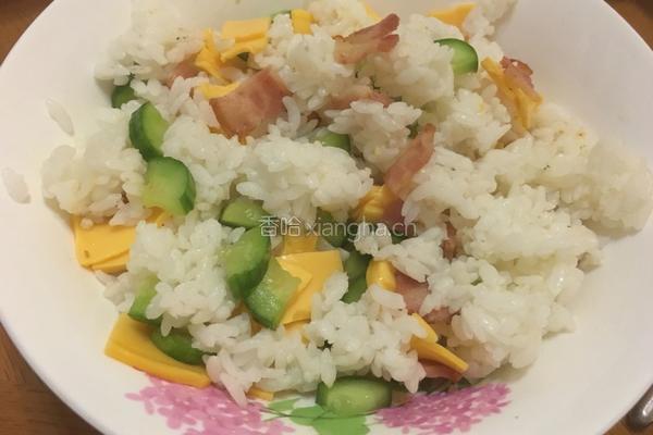 芝士培根饭团的做法图解5