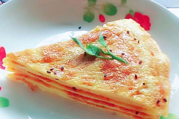 芝麻鸡蛋饼的做法图解9