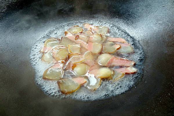 香干炒腊肉的做法图解4