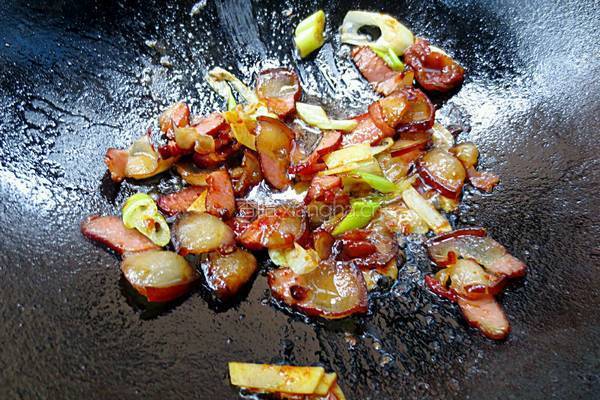 香干炒腊肉的做法图解6