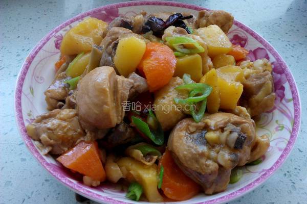 土豆胡萝卜炖鸡腿的做法图解8