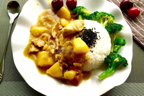 咖喱鸡肉饭的做法图解12