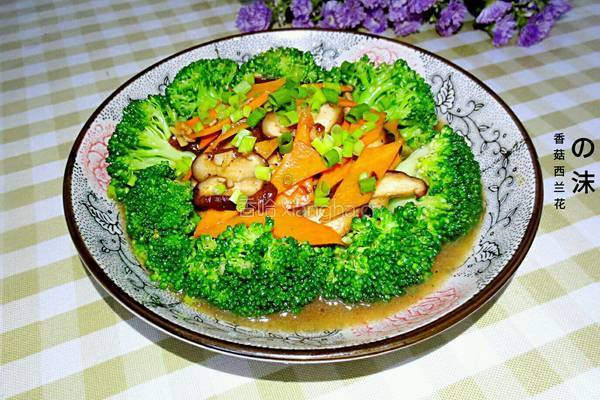 香菇西兰花的做法图解11