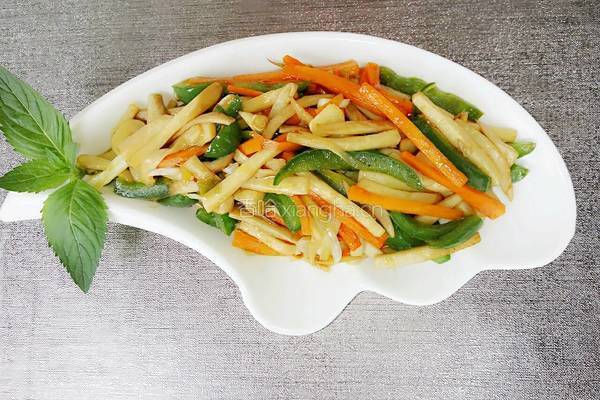 蚝油三丝的做法图解9