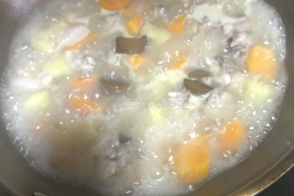 咖喱鸡肉黑米饭的做法图解5