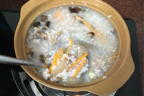 海参瘦肉粥的做法图解4