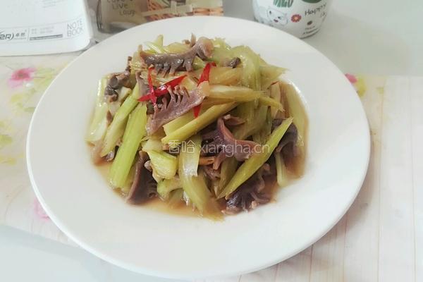 西芹炒鸭胗的做法图解9