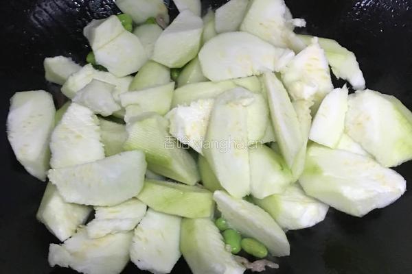 丝瓜 毛豆炒肉丝的做法图解6