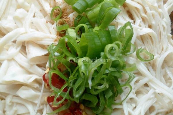 凉拌豆皮金针菇的做法图解6