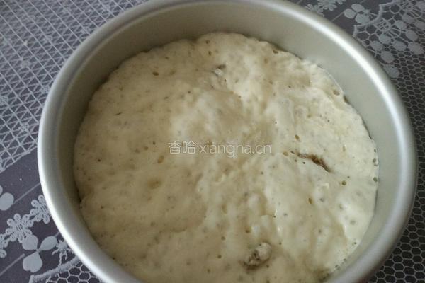 葡萄干发糕的做法图解2