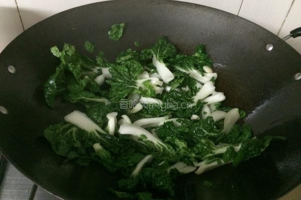 豆豉小白菜的做法图解5