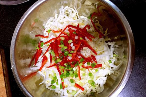 黑芝麻拌白菜心的做法图解3