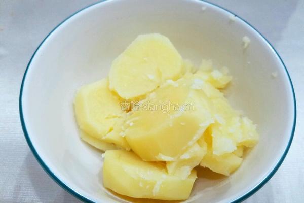 蜂蜜蓝莓土豆泥的做法图解6