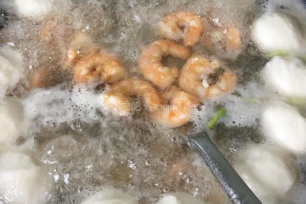 鲜虾仁冬瓜鱼丸汤的做法图解4
