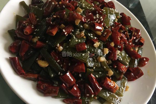 辣子海白菜的做法图解4