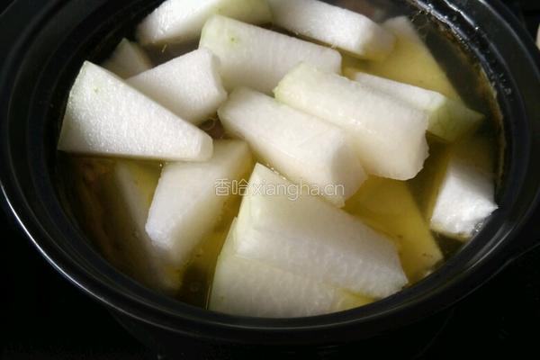 冬瓜鹅肉汤的做法图解4