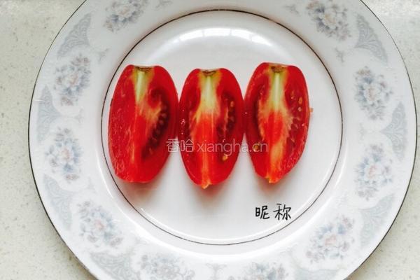 番茄蝴蝶花的做法图解1