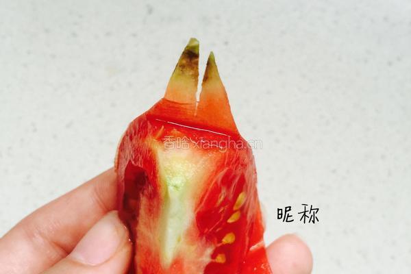 番茄蝴蝶花的做法图解5