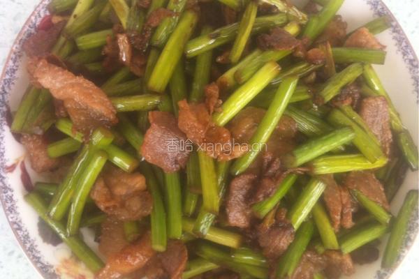 蒜薹炒肉的做法图解8