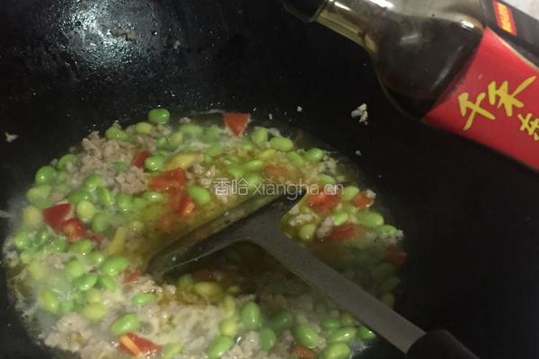 肉末毛豆的做法图解5