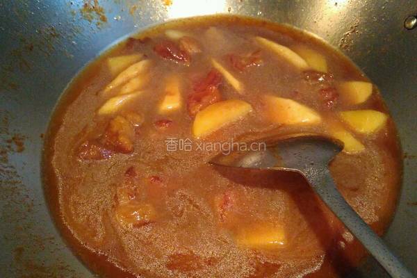 土豆山药炖红烧肉的做法图解8