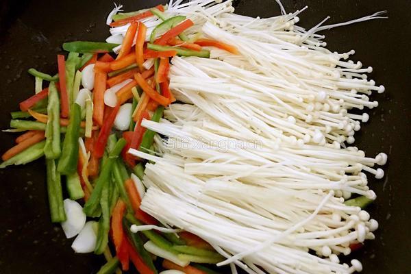 清炒金针菇的做法图解5
