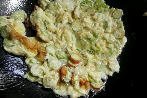 秋葵炒鸡蛋的做法图解7