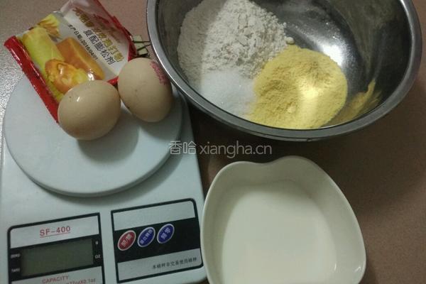 牛奶玉米花饼的做法图解1