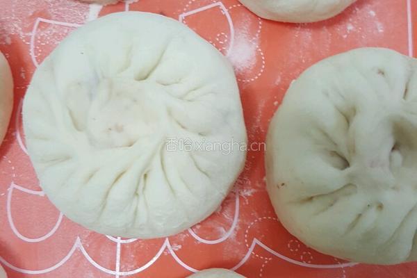核桃红豆包的做法图解4