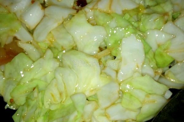 手撕包菜的做法图解4