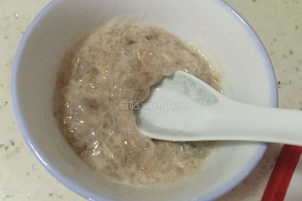 猪白肉虾滑酿豆角的做法图解2