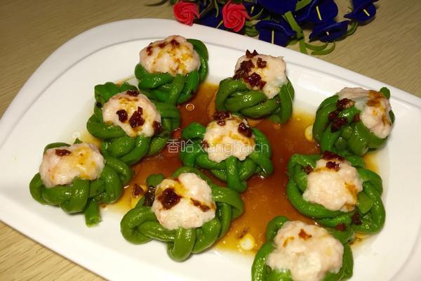 猪白肉虾滑酿豆角的做法图解10
