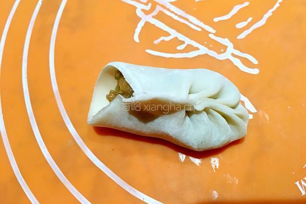 麦穗蒸饺（酸菜青椒鲜肉馅）的做法图解6