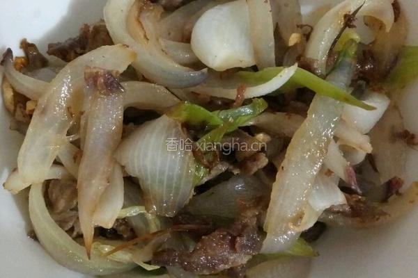 洋葱炒肉的做法图解3