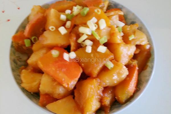 南瓜炖土豆的做法图解8