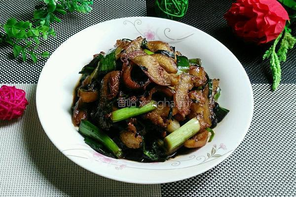 蒜苗焖猪头肉的做法图解7