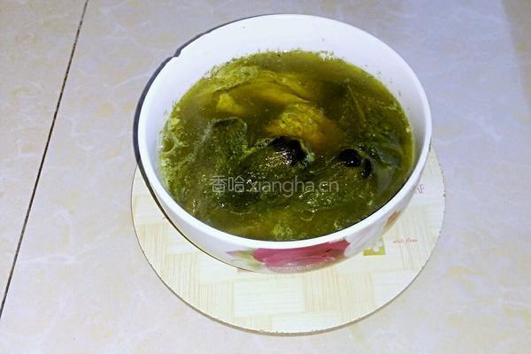 黄秋葵花煮蛋汤