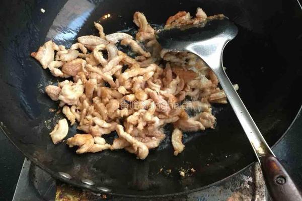 豆角炒肉的做法图解7