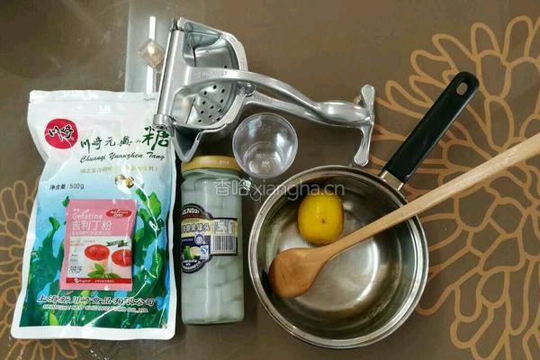 益糖柠檬椰果果冻(糖尿病糖友食谱)(减肥瘦身适用)的做法图解1
