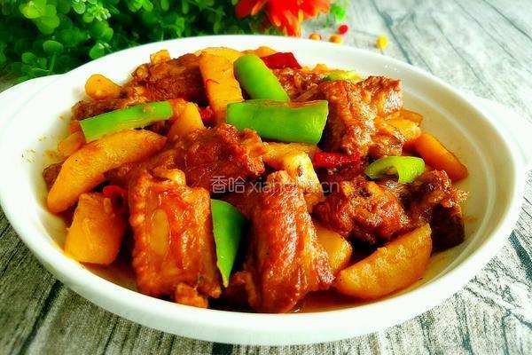 土豆烧排骨的做法图解13
