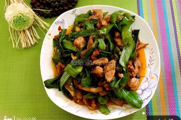 蒜苗肉丝的做法图解4