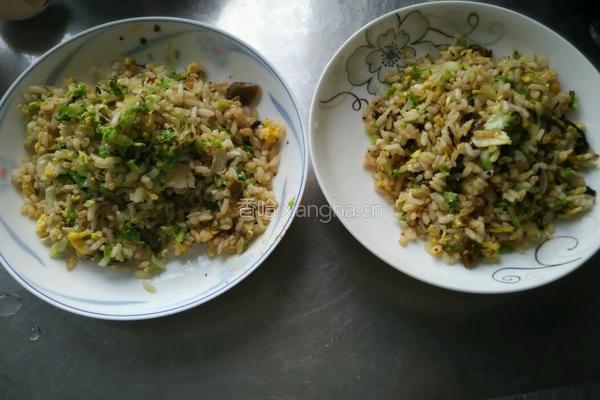 白菜鸡蛋炒饭的做法图解9