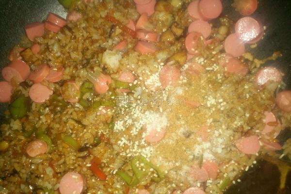 香菇炒饭的做法图解7