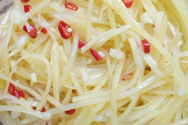 小米辣拌土豆丝的做法图解8