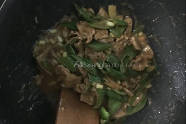 青椒炒猪肝的做法图解8