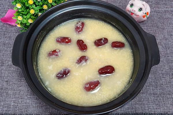 砂锅小米粥的做法图解4