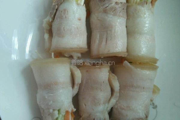 金菇花肉卷的做法图解4