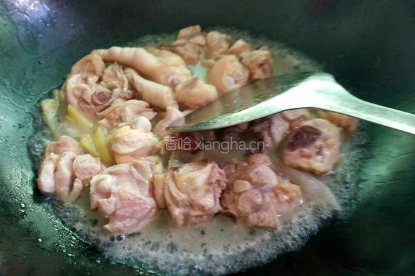 姜丝鸡块的做法图解5