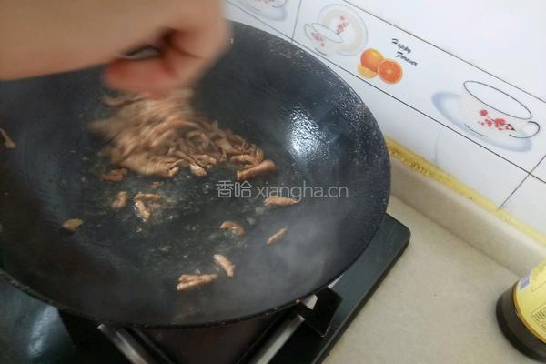胡萝卜炒肉的做法图解5